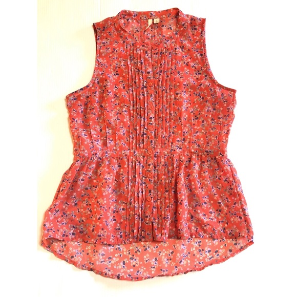 Frenchi Sleeveless Floral Top M - Picture 6 of 8